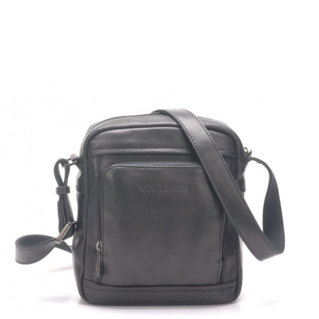Grande sacoche Pablo 1589 Cuir Noir | Arthur & Aston