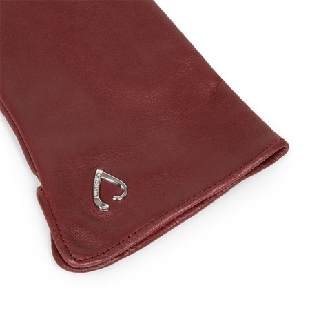 Lancaster - Gants Cœur Fourrés Cachemire T7.5 Rouge