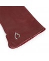 Lancaster - Gants Cœur Fourrés Cachemire T7.5 Rouge