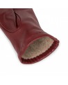 Lancaster - Gants Cœur Fourrés Cachemire T7.5 Rouge