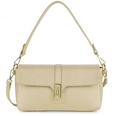 547_41 sac baguette foulonné milano lancaster champagne sac épaule tendance collection printemps été 2022 gandy maroquinerie