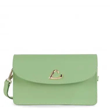 523_76 petite pochette city philos jade vert clair lancaster collection printemps été 2022 tendance sac bandouliere cuir femme
