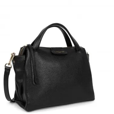 529_67 petit sac cabas main noir lancaster cuir femme tendance 2022 maroquinerie en ligne gandy