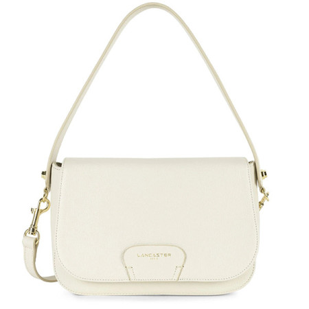 Sac besace Dune Cuir Écru | Lancaster - Gandy.fr