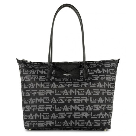 508-62 Noir grand sac cabas épaule Logo KBA