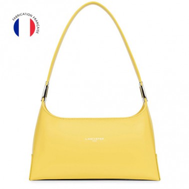 433-20 POUSSIN lancaster sac baguette suave ace made in france cuir jaune
