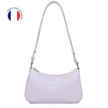 433-22 LILAS lancaster sac trotteur suave ace made in france cuir violet clair