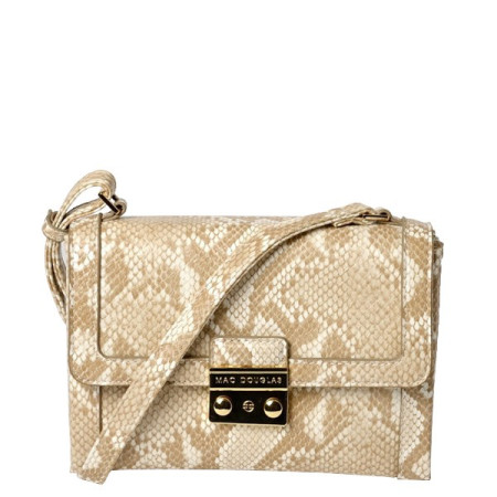 Petit sac travers Soria Bryan SPBS Pyhton Beige Sable | Mac Douglas - Gandy.fr