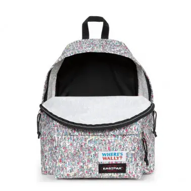 Sac à dos Padded Wally pattern white ouvert