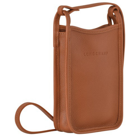 sac étui téléphone Le Foulonné Caramel Longchamp