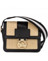 Sac Bandoulière Box-Trot Paille Noir Longchamp