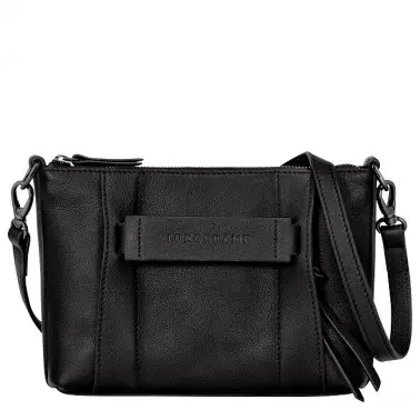 Petit sac Porté Travers Longchamp 3D Noir