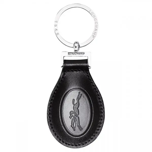 Porte clé le Foulonné Noir Longchamp