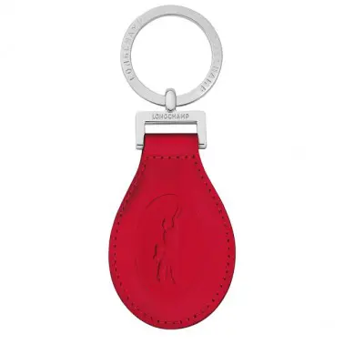 Porte-clés le Foulonné rouge Longchamp
