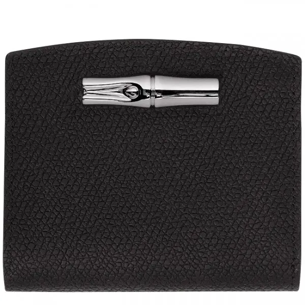 Portefeuille Compact Roseau Noir Longchamp