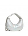 Sac Hobo Noholita Night Argent / Camel de profil