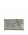 pochette sultan Fuchsia argenté