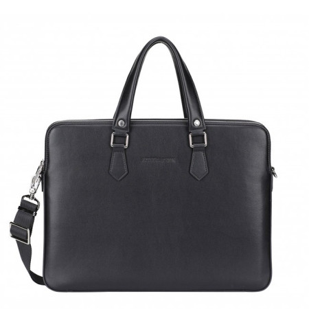 porte-documents extra plat Walter noir Arthur & Aston