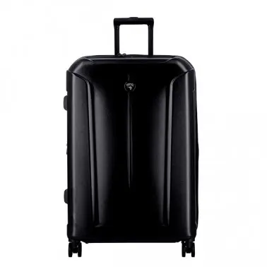 Grande valise rigide Glossy noire de Jump de face