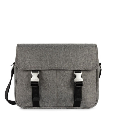 Sac Messenger à rabat Smart gris de Lancaster