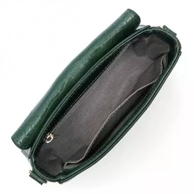 Intérieur du petit sac trotteur Exotic Croco vert forêt lancaster