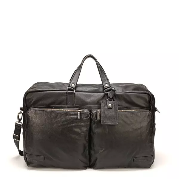Arthur & Aston - sac de voyage en cuir noir