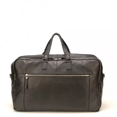 sac de voyage zippé noir d'arthur & Aston de dos