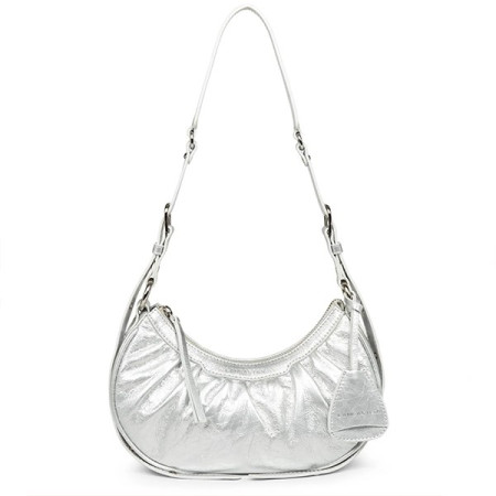 petit sac demi lune Retro & Glam blanc nacré de Lancaster