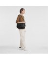 Sac Bandoulière Très Paris M noir Longchamp porté