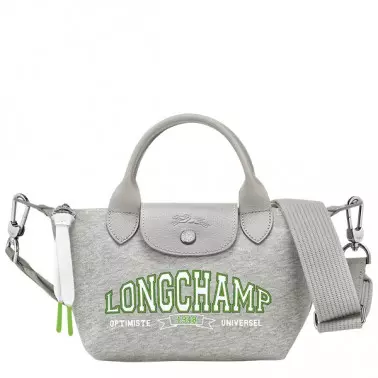 sac bandoulière Le Pliage Collection XS gris Longchamp