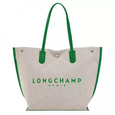 Sac cabas L Essential Vert de Longchamp de dos