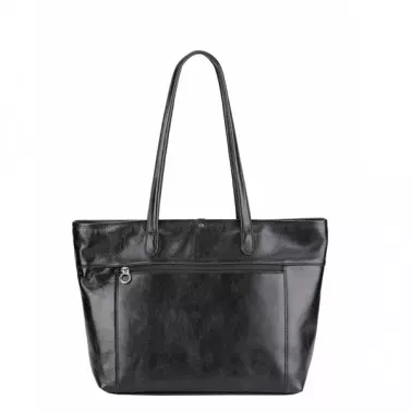 Grand sac Shopping Edith noir Arthur & Aston de dos