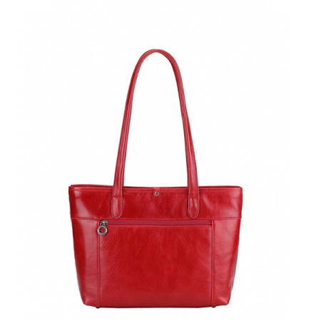 Sac cabas Moyen Edith rouge d'Arthur & Aston de dos