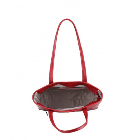 Sac cabas Moyen Edith rouge d'Arthur & Aston ouvert