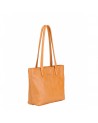 Sac cabas Moyen Edith cognac Arthur et Aston de profil