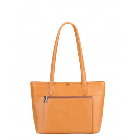 Sac cabas Moyen Edith cognac Arthur et Aston de dos