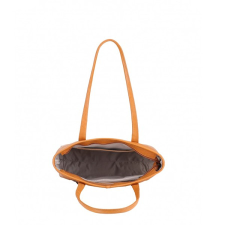 Sac cabas Moyen Edith cognac Arthur et Aston ouvert