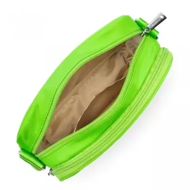 petit sac trotteur zippé Mini basic Vita vert clair de Lancaster ouvert