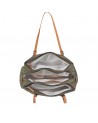Sac de voyage baluchon M Cassis Rivier olive Jump ouvert