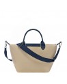 Sac à main Le pliage Collection S Beige Longchamp de dos