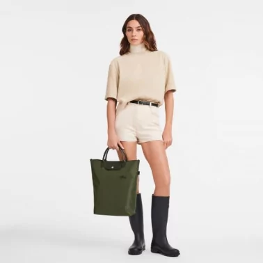 Longchamp - Sac Cabas M Le Pliage Green