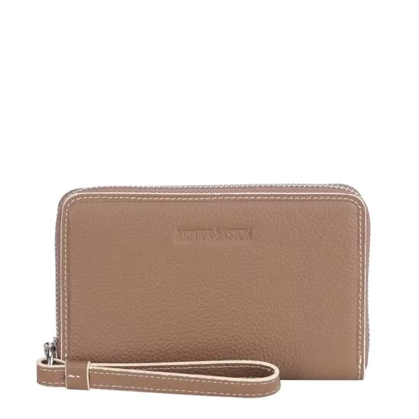 Arthur & Aston – Porte monnaie zippé en cuir Joy