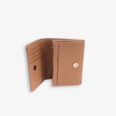 Mac Douglas - Porte-monnaie cuir rabat Cappuccino Alba