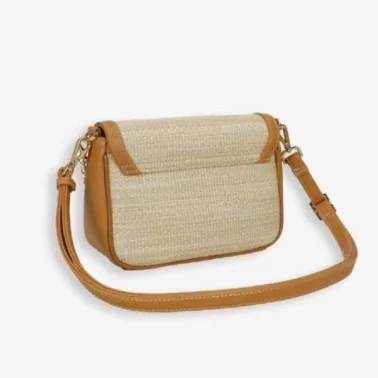 Mac Douglas - Sac bandoulière à rabat tressé Kiribati 2 fantasia S