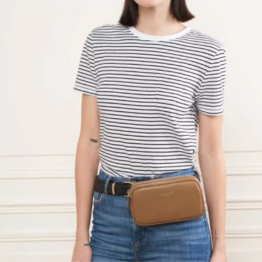 Lancaster Paris - Pochette Bandoulière Ceinture Dune