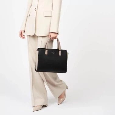 Lancaster Paris – Sac cabas main Smooth