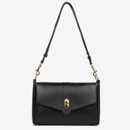 Lancaster - Sac trotteur Top double Noir in Nude