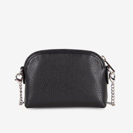 Porte-monnaie à bandoulière Foulonné Cuir Noir | Lancaster