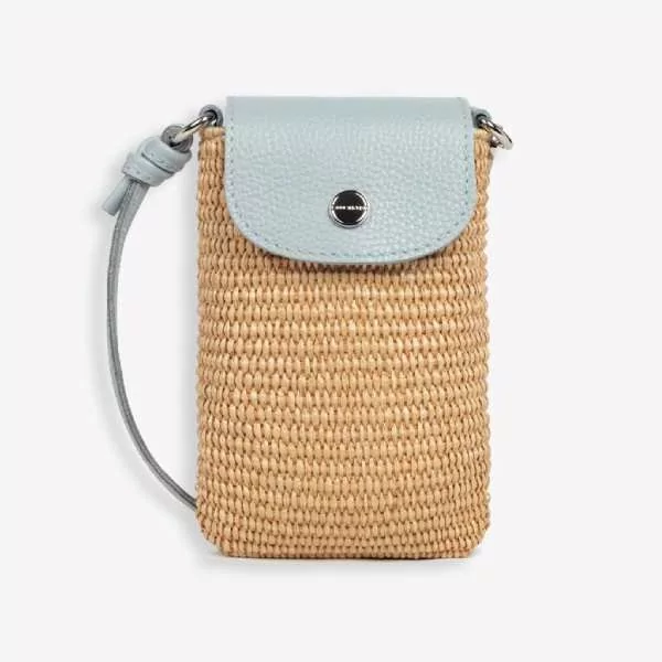 Lancaster - Pochette téléphone Mini osier Italie