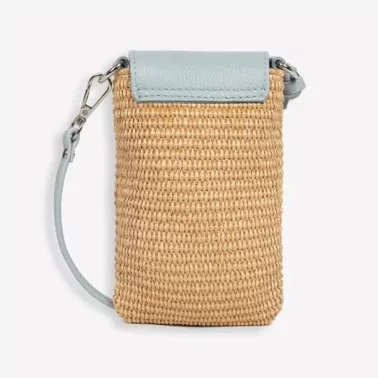 Lancaster - Pochette téléphone Mini osier Italie